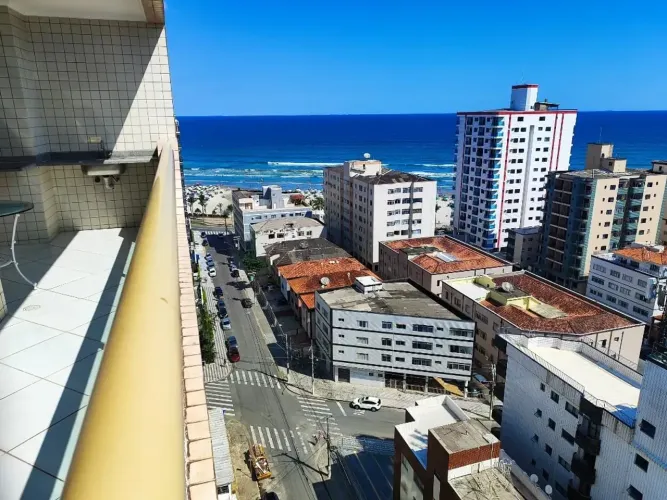 Apartamentos mobiliado,vista ao mar, varanda goumert,  2 quartos em Tupi - Praia Grande - 