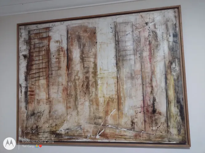 Promoção para retirar hoje quadro antigo abstrato retirar no centro de Sorocaba