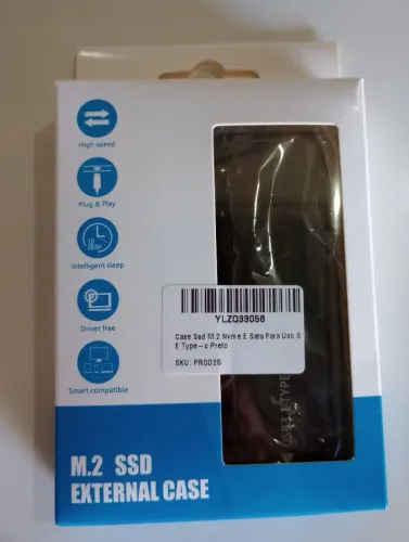Case Externo Para SSD m.2 NVME USB 3.1 e Tipo-c