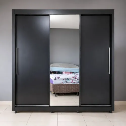 Guarda roupa Preto Royale 