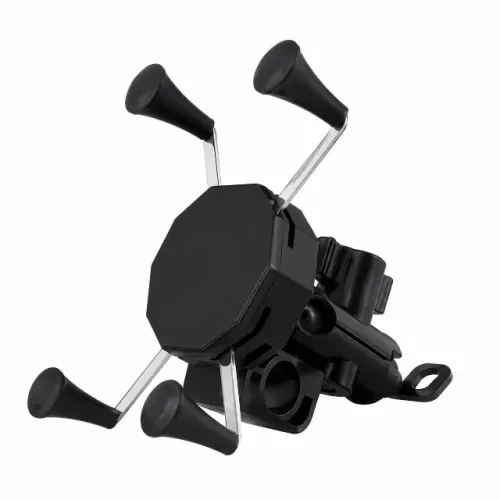 Suporte Universal para Celular H'Maston CJ-110 para Guidão de Moto Ajustável com Trava pod
