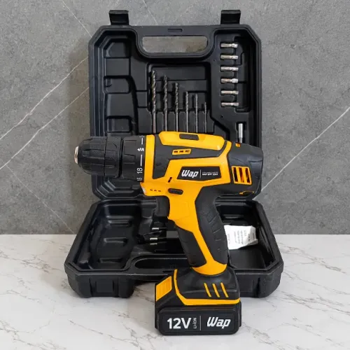 Parafusadeira Furadeira Wap 12v 1 Bateria Maleta Acessórios