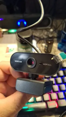 Câmera Webcam HD 1080p USB 2.0 para PC e Notebook