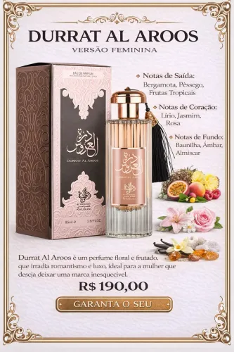Perfume árabe durrat al aroos 