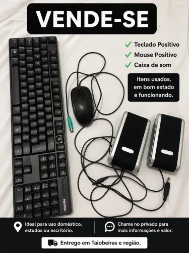 VENDE-SE mouse, teclado e caixa de som