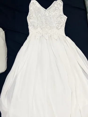 Vestido Branco Longo de Festa / Noiva Civil