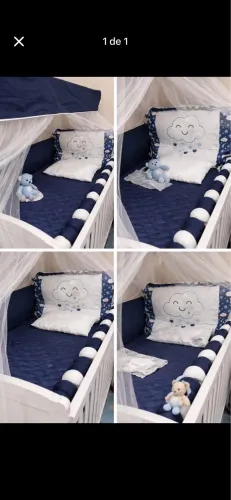 Kit berço Azul Marinho