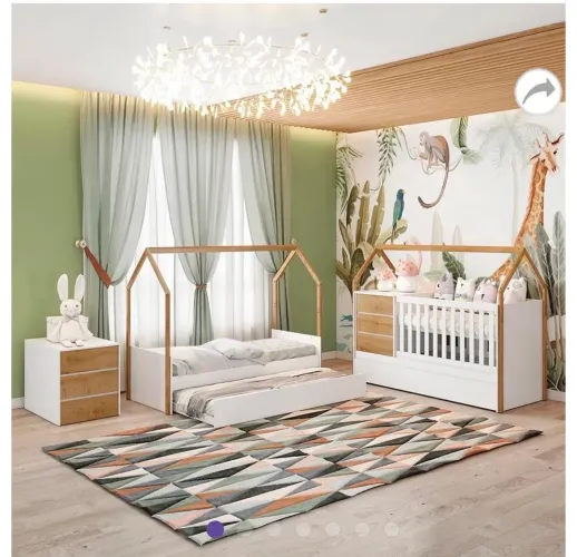 Berço vira cama