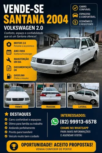 Volkswagen Santana 1.8 MI (álcool) 2003