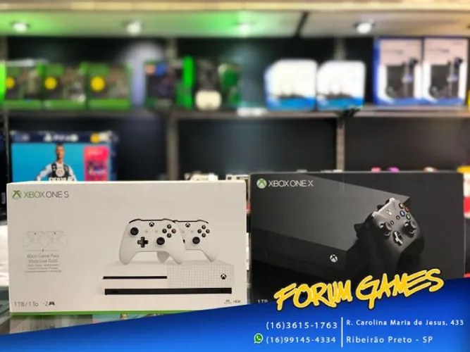 Xbox One S Com 2 Controles e Xbox X Com Excelente Preço