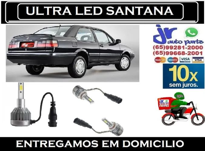 Lampada Ultra LED (baixa)Santana 6000K 12V 24V