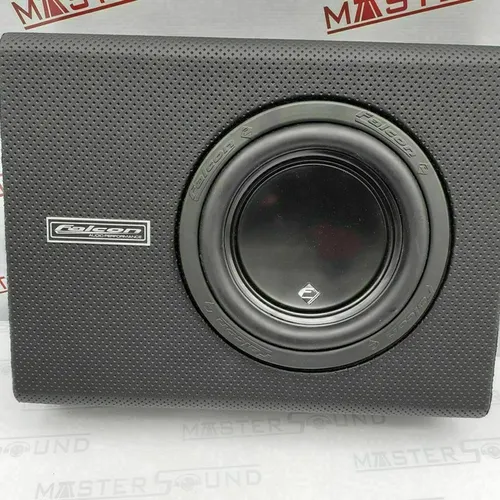 Box com sub, 8". Falcon. Amplificada,  slim, 200RMS. Garantia. Novo. Instalado. 