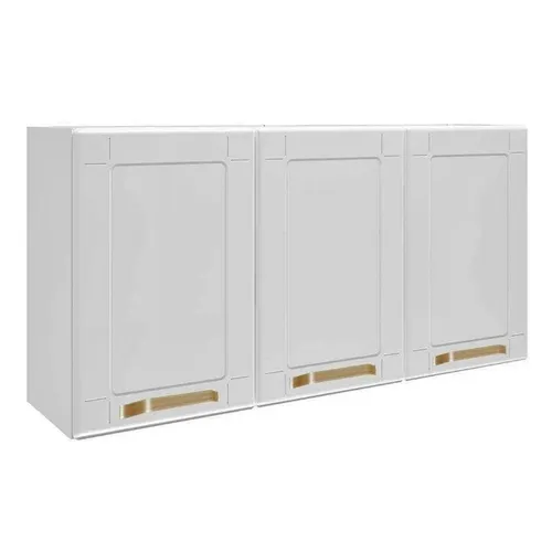 Armario AcoTriplo Med 3P sem Vdr Colors Branco- Frete Grátis - 10x S/ Juros - Receba Hoje