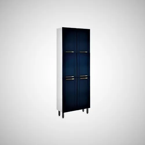 Paneleiro Aco Duplo 6P Colors Azul - Frete Grátis - 10x S/ Juros - Receba Hoje