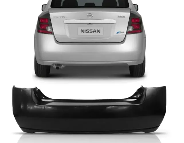 parachoque traseiro nissan sentra 2007 a 2012
