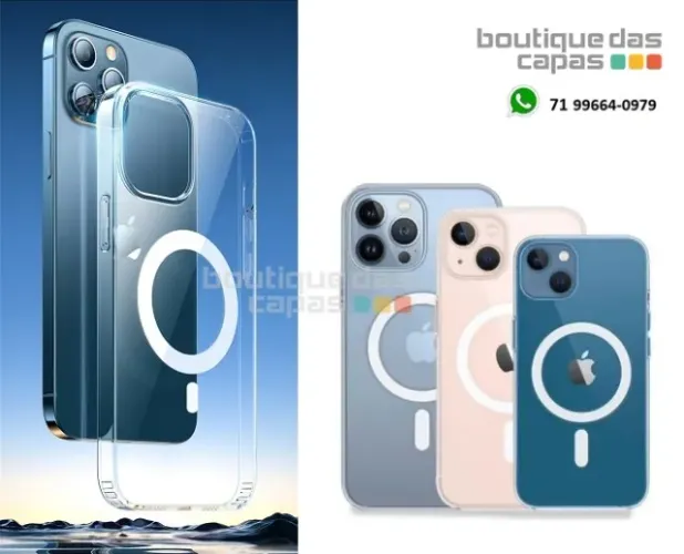 capa tpu transparente magnetico magsafe iphone xr 11 12 13 pro 14 plus 15 pro max