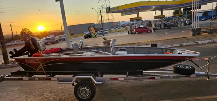 Kit Canoa Marreco de Goiás Veneza Plus, Capota, Carreta, Pneu Estepe