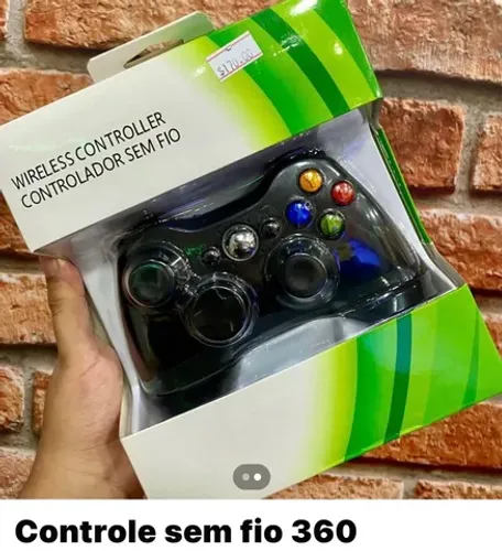 Controle Xbox 360 sem fio promoção 