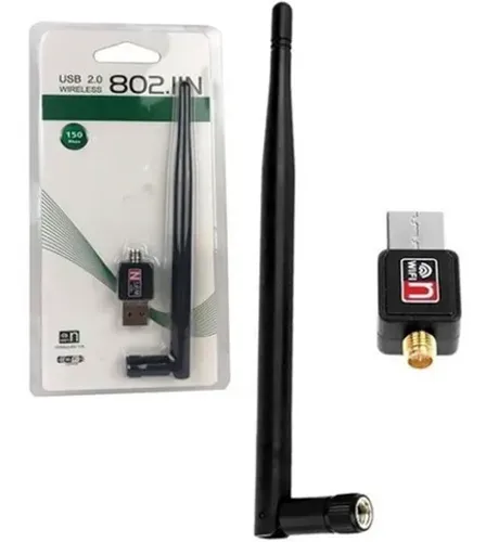 Antena Adaptador Wi-fi Usb 2.0 Wireless 802.lln