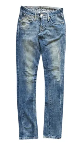 Calça Calvin Klein Feminina Destroyed Tam. 34