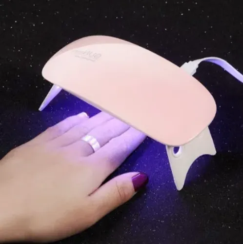 Mini Cabine para Secar Unhas Gel para Esmalte com led Uv 6w Dobrável Portátil (z141) 