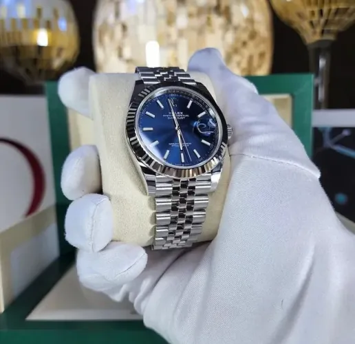 Rolex Date Just Azul Eta 3035 Automático Premium