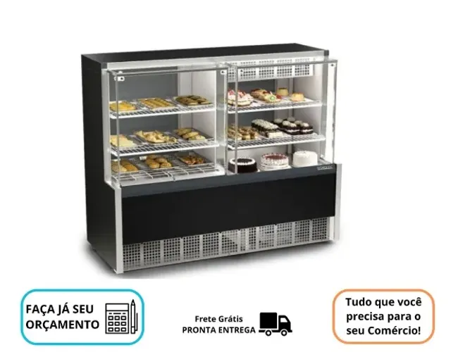 Balcão de Torta / Estufa Gelopar 1,40M Novo
