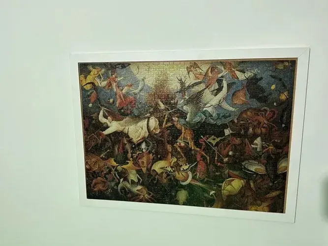 Quadro - Quebra cabeça - a Queda dos Anjos Rebeldes de Pieter Bruegel