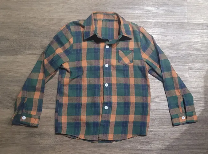 Camisa infantil xadrez flanelada
