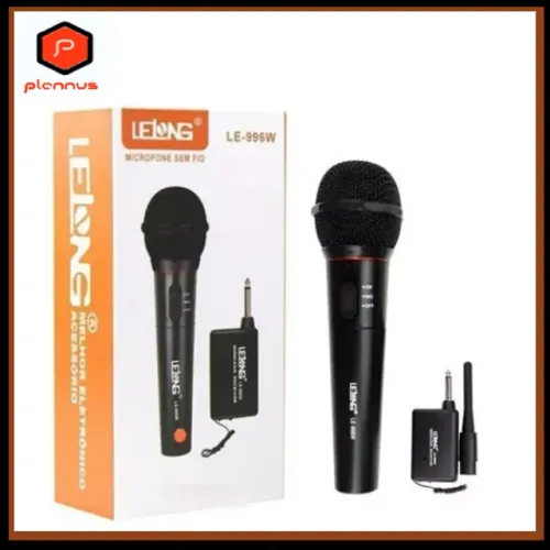 Microfone Sem Fio Profissional Receptor Wireless Potente z497