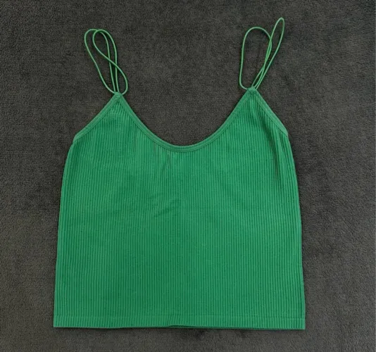 Blusa Regata Top Cropped Zara Verde