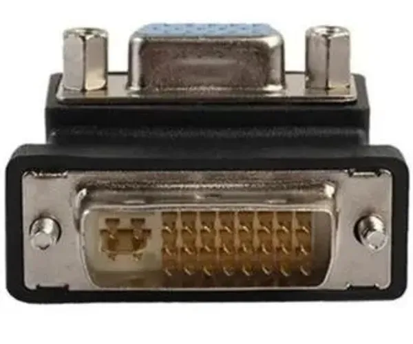 Adaptador DVI-D (24+5) Macho para VGA Fêmea PC Notebook Projetor