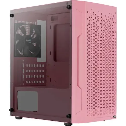 Gabinete Gamer Aerocool Trinity Mini Pink *Com 1 Fan Sem Led* - WZetta