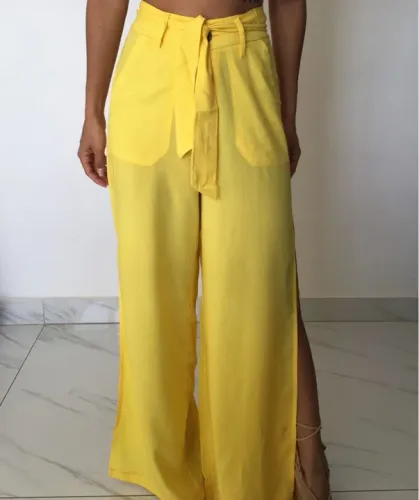 Calça Pantalona nova P saída de praia 