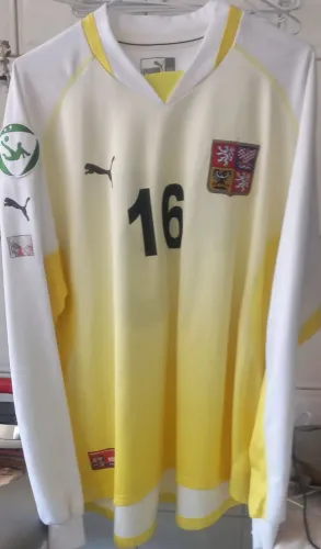 Camisa Goleiro República Tcheca 2004 Mundial U-21 de Jogo Made in Hungary Frete Gratis