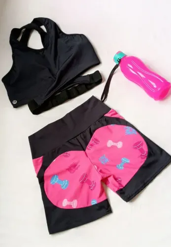 Conjunto Top e Shorts Fitness - Dumbbell