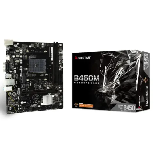Placa Mãe AM4 B450 DDR4 c/ M.2 Biostar B450MX-S - 1 Ano de Garantia - WZetta