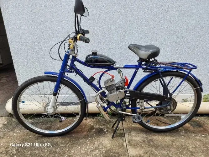 Bicicleta barra circular motorizada 80cc