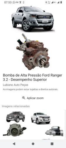 Bomba de alta ranger 3.2 diesel