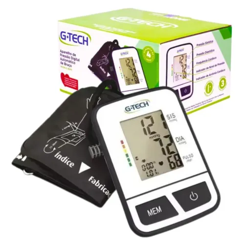 Aparelho de Pressão Digital Automático de Braço G-Tech NOVO