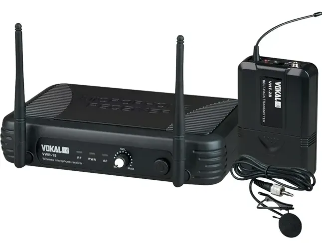 Microfone Vokal Profissional Sem Fio Lapela VWR-15