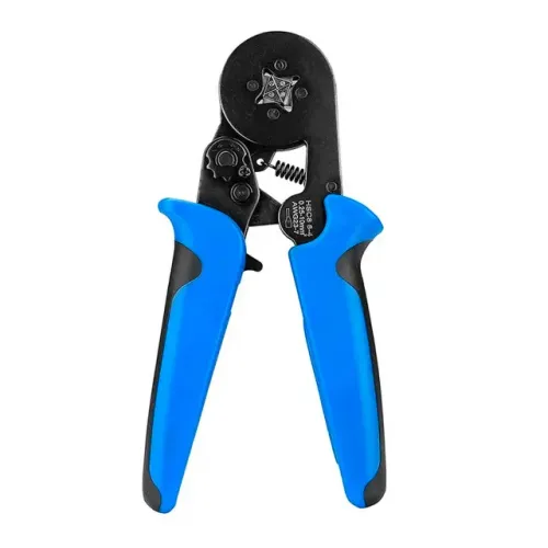 Alicate Crimpar Prensa Terminal Ilhós tubular [Azul]