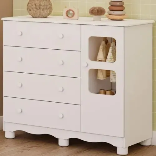 Comoda Infantil Lumi Peroba, 100% MDF