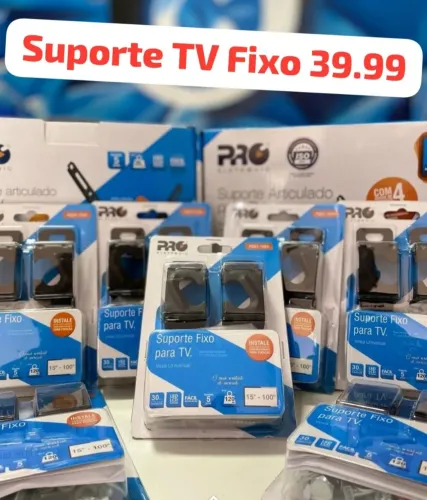 Suporte TV Fixo Universal - Instalação Fácil
