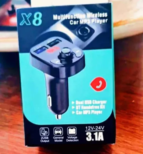 Adaptador Bluetooth Carro Pega FM Carregador Celular Pega Cartão De Memória E Pendrive