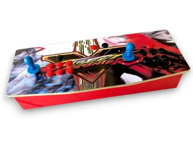 Fliperama Portátil Arcade Controle Duplo Joystick USB Zero Delay Modo Híbrido