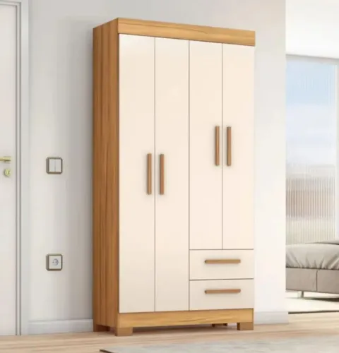 Guarda-Roupa Solteiro 4 Portas ENTREGA MONTAGEM POR NOSSA CONTA