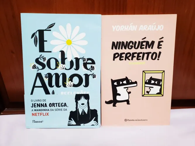 Livros 'É sobre Amor' e 'Ninguém é Perfeito'