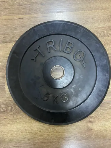 Par de Anilha 5kg olímpica  bumper plate borracha