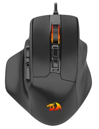 Mouse Gamer Redragon 12400 DPI USB 7 Botões M806-RGB - Preto
